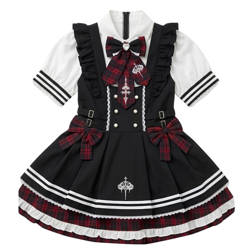 AlicestyleSHOP's tweet photo. ロリータファッション 双影の十字架セーラー襟ゴスロリワンピース 
詳細はこちらから👉 https://t.co/oGA9mwaebd https://t.co/y2l8o3bwaY