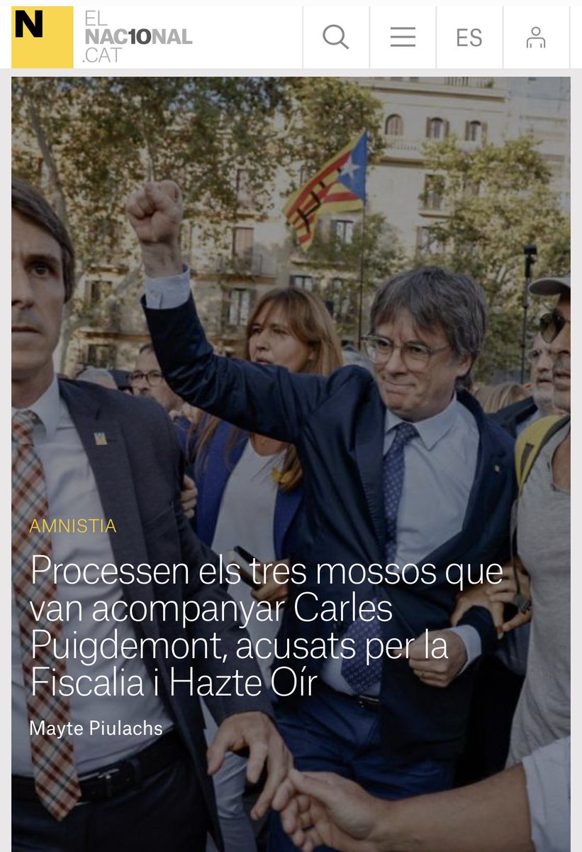 ProfTorra's tweet photo. La repressió espanyola contra els independentistes catalans es resumeix en una senzilla frase: “Que se les quiten las ganas de volver a hacerlo”.

No entenen, però, que a més repressió, més desig de llibertat. És a dir, d’independència. https://t.co/Sa0I2T8pAt