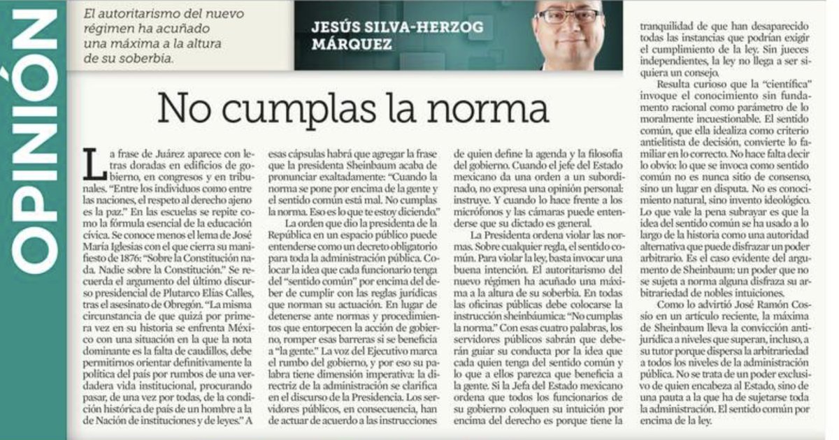 acastilloDC's tweet photo. Sheinbaum ordenó violar la ley en público. Fidel dijo lo mismo. Chávez dijo lo mismo. Todos los caudillos autoritarios empezaron con la misma frase. Todos terminaron igual. Con oposiciones encarceladas. Con exilios masivos. https://t.co/agomgE3GD7