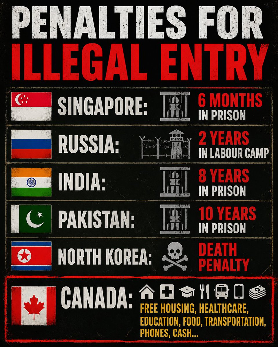TruthFringe's tweet photo. Why does Canada PAY invaders? 

#Remigration
#cdnpoli🇨🇦 https://t.co/ryKA6FYkLc