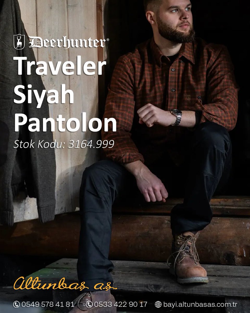 Altunbas_As's tweet photo. DEERHUNTER Traveler Pantolon ile rahatlık ve dayanıklılık bir arada. 👖
Lastikli bel, çok cepli tasarım, ayarlanabilir paça ve esneyebilen kumaş ile hem outdoor aktivitelerinde hem de günlük kullanımda maksimum konfor sağlar.

https://t.co/mcO01qLdNc

#deerhunter #altunbasas https://t.co/0ZNU4tHn3i