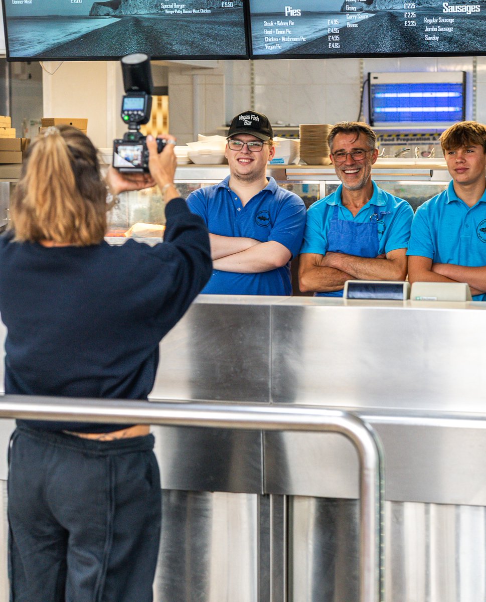 FriarsPride's tweet photo. Congratulations to Vegas Fish Bar in Hunstanton who received a professional photoshoot after winning our FriWite competition! 📸 

Excellent photos that will level up your marketing! 😁🙌 https://t.co/7X8r92j5Vi