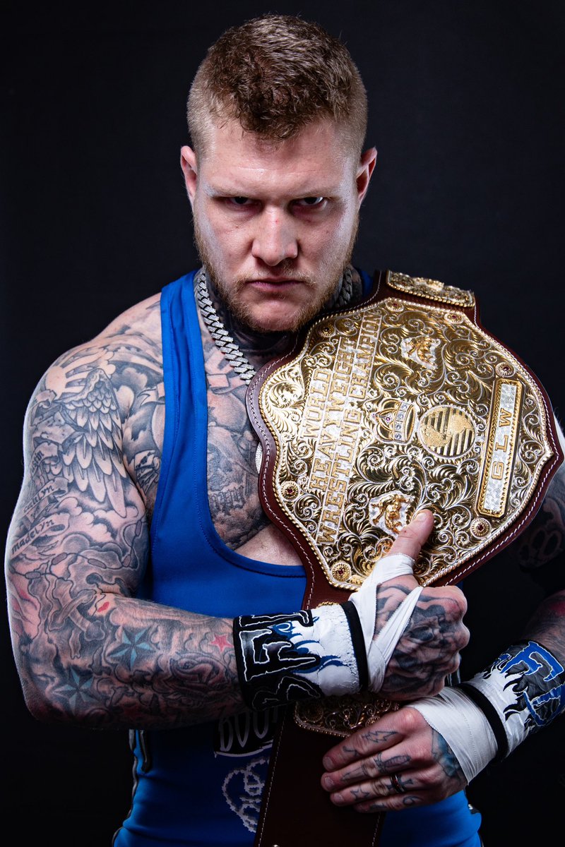 TheParkerB_'s tweet photo. Good morning WORLD🌎 I destroyed 30 men and won big in my debut match for APW last night. Now it’s back to grinding 2 hour ring session already this morning✅. Now off to the gym . My passion is unmatched. I live, breathe, bleed, die for Pro Wrestling. No one will take THE BIG GOLD from me . #THEBFD

thank you all for the endless support every single day means the world to me🙏🏻