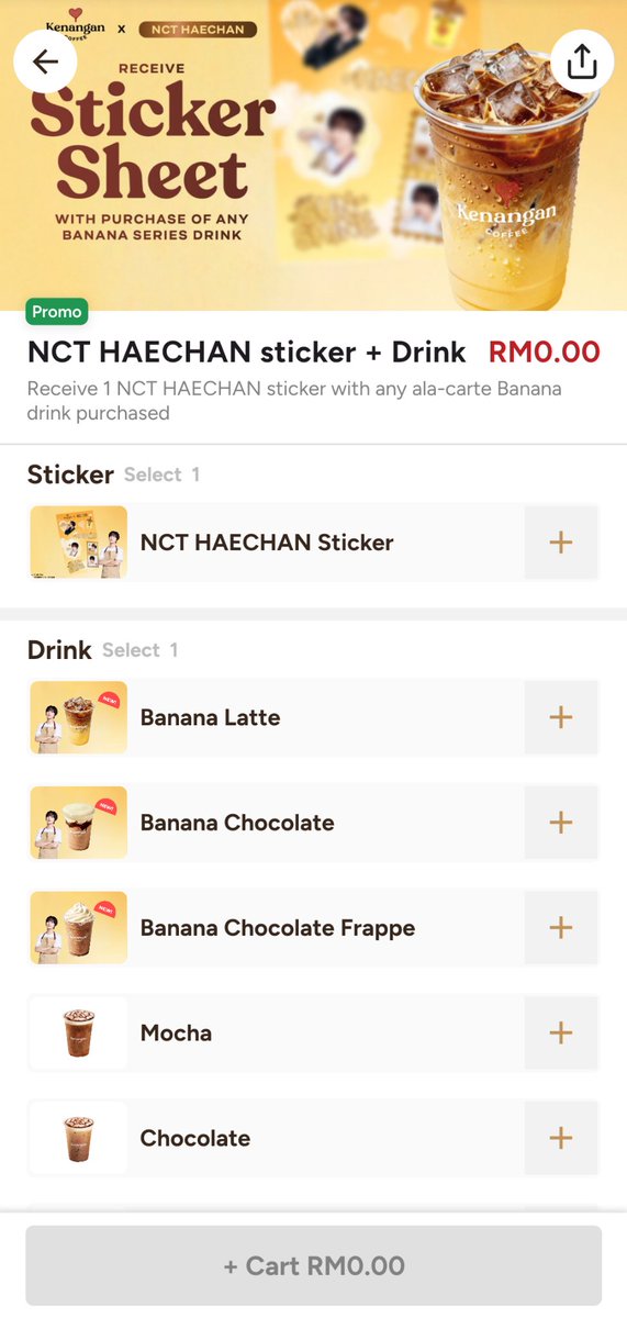 urmelodystore's tweet photo. Ada yang nak sticker Haechan? My house dekat dengan Kenangan Coffee so I boleh tolong belikan.

#pasarnct #pasarnctmy https://t.co/XH9fsnPWG7