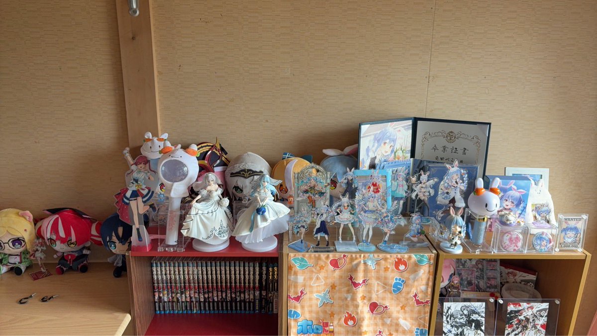 nuko_Smile0519's tweet photo. もともとあまり使ってなかった部屋をホロライブ専用の部屋にしました✨

推しに囲まれるってほんと幸せ✨ https://t.co/QV2pq6Eqb4