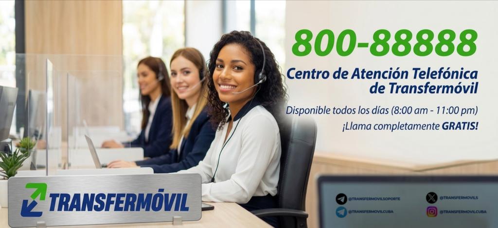 miriela_tejera's tweet photo. Si necesita reportar incidencias y esclarecer dudas sobre los servicios de #Transfermóvil y el monedero MiTransfer, puede comunicarse con el Centro de Atención Telefónica de Transfermóvil.  Mediante el número 📞 800-88888,  libre de costo.
#EtecsaMayabeque https://t.co/krKnB49ssF
