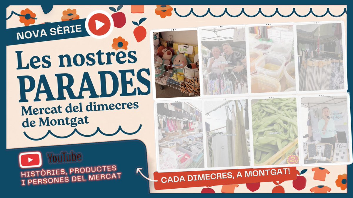 Montgat's tweet photo. El teu mercat. La teva gent. El teu poble!
🛍️Al Mercat no només hi vens a comprar: hi trobes qualitat, proximitat, confiança i persones que fan poble.
👚Roba infantil al millor preu al Mercat de #Montgat!
Veure el vídeo:
https://t.co/sOL5izuXlL
#CompraAProp #Montgat #FemPoble https://t.co/9Znp26Nvev