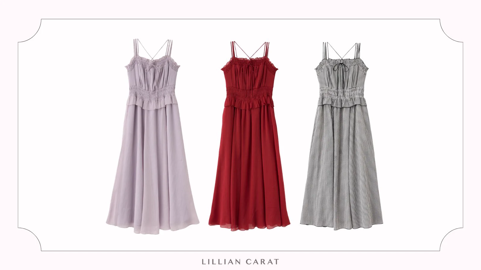 LILLIAN CARAT ワンピース ベージュ チュール リリアンカラット SALE40 