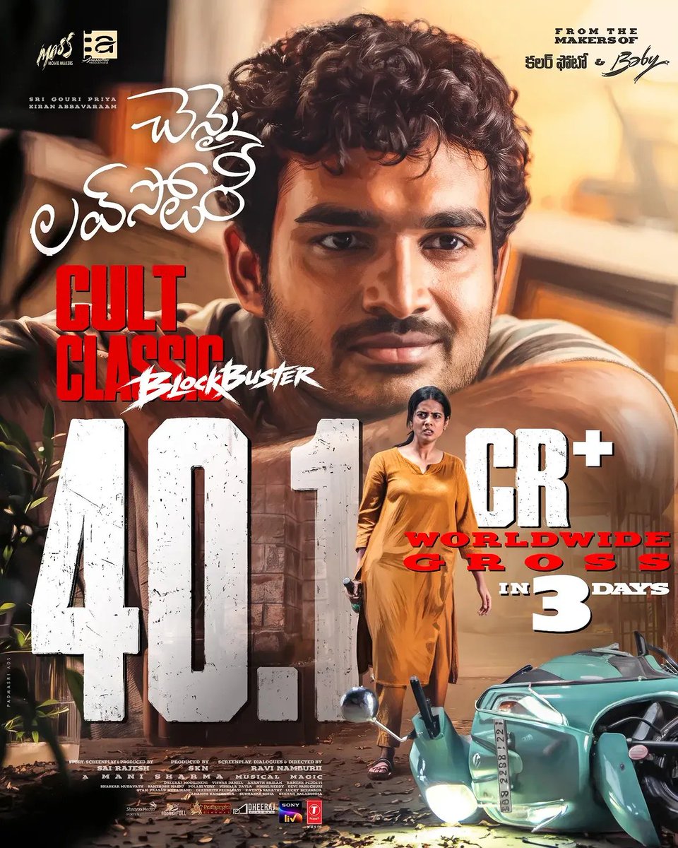 ka_freaks_'s tweet photo. 40.1 crores worldwide gross in 3 Days ❤️ 
@Kiran_Abbavaram 

#KiranAbbavaram #ChennaiLoveStory https://t.co/RRe3PgL46T