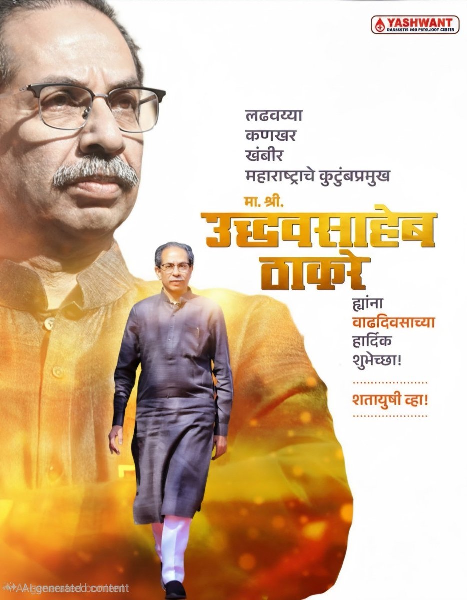 im_HDC18's tweet photo. सर्वसमावेशक हिंदुत्वाची आस तुम्ही,
अखंड ‘महाराष्ट्राचे कुटुंबप्रमुख’ तुम्ही!

महाराष्ट्राच्या कणखर, संयमी, लढवय्या नेतृत्व, शिवसेना पक्षप्रमुख, माजी मुख्यमंत्री मा. श्री. उद्धवसाहेब बाळासाहेब ठाकरे यांना वाढदिवसाच्या मनःपूर्वक शुभेच्छा.!

साहेब शतायुषी व्हा! https://t.co/eD4S8kbyJ5