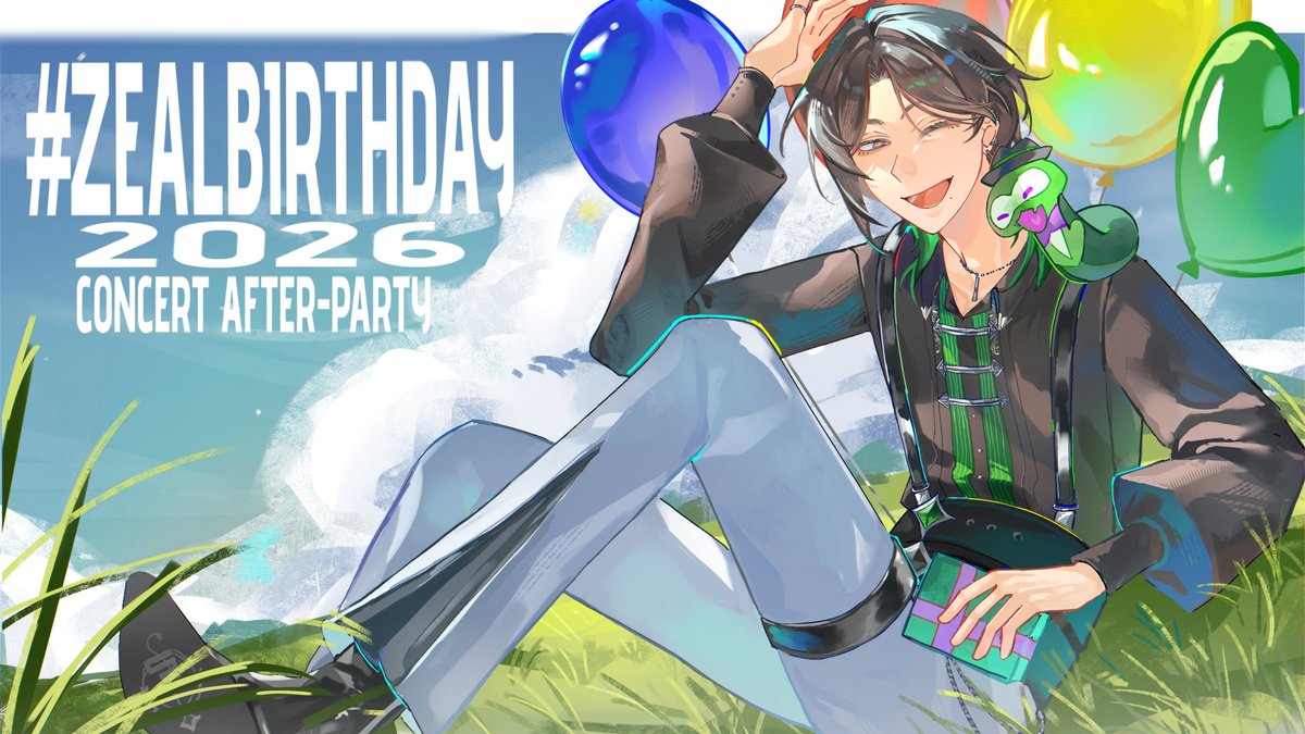 ZealGinjoka's tweet photo. Waiting rooms open ���

【 #ZealBirthday2026 】 
5 PM PDT / 8 PM EDT / 9 AM JST

📺 
pt. 1: https://t.co/6k9sJ61oRc
pt. 2: https://t.co/HgwJJVXe3N
Afterparty: https://t.co/o1iTntJzmR https://t.co/ird27OLpAU