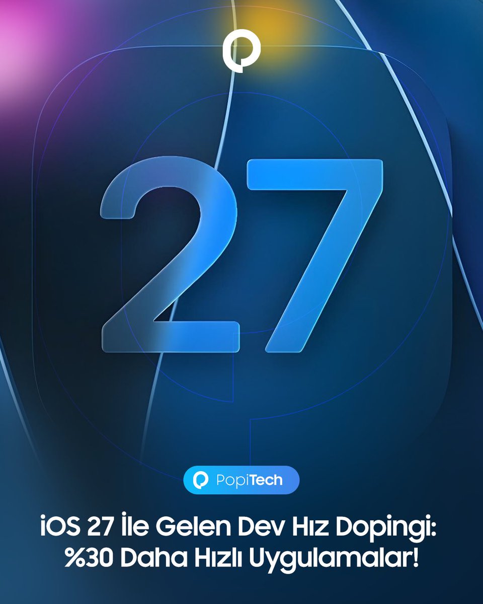 popigram's tweet photo. iOS 27 ile iPhone’lara dev performans dopingi! 

Uygulamalar %30, galeriler %70, AirDrop aktarımları ise %80 daha hızlı! 

Detaylar ve tüm sistem iyileştirmeleri görselde! 

#Apple #iOS27 #iPhone #Teknoloji #PopiTech #PopiGram https://t.co/Ucxnrs9jOq