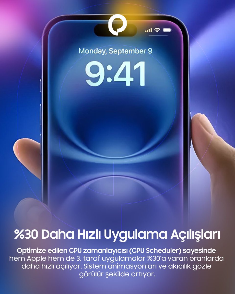 popigram's tweet photo. iOS 27 ile iPhone’lara dev performans dopingi! 

Uygulamalar %30, galeriler %70, AirDrop aktarımları ise %80 daha hızlı! 

Detaylar ve tüm sistem iyileştirmeleri görselde! 

#Apple #iOS27 #iPhone #Teknoloji #PopiTech #PopiGram https://t.co/Ucxnrs9jOq