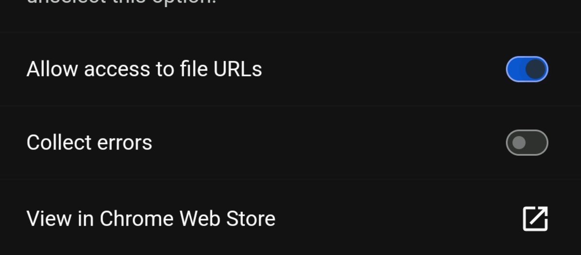 KeepsItCrypt0's tweet photo. To run @Pulsestrategy locally:

Desktop, right-click files, open with browser (Brave/Chrome, I tested). Go to extensions, find extension for wallet your using, click its extension settings. Toggle "allow access to file URLs." You can then connect wallet via the browser wallet. https://t.co/4R8khEka4x