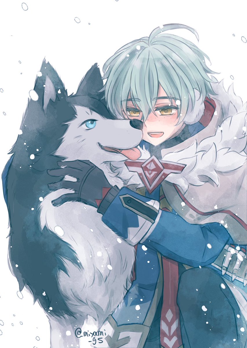 _miyami_gs's tweet photo. アリョーシャともふもふ
#Alyosha https://t.co/jTm34kUMO9