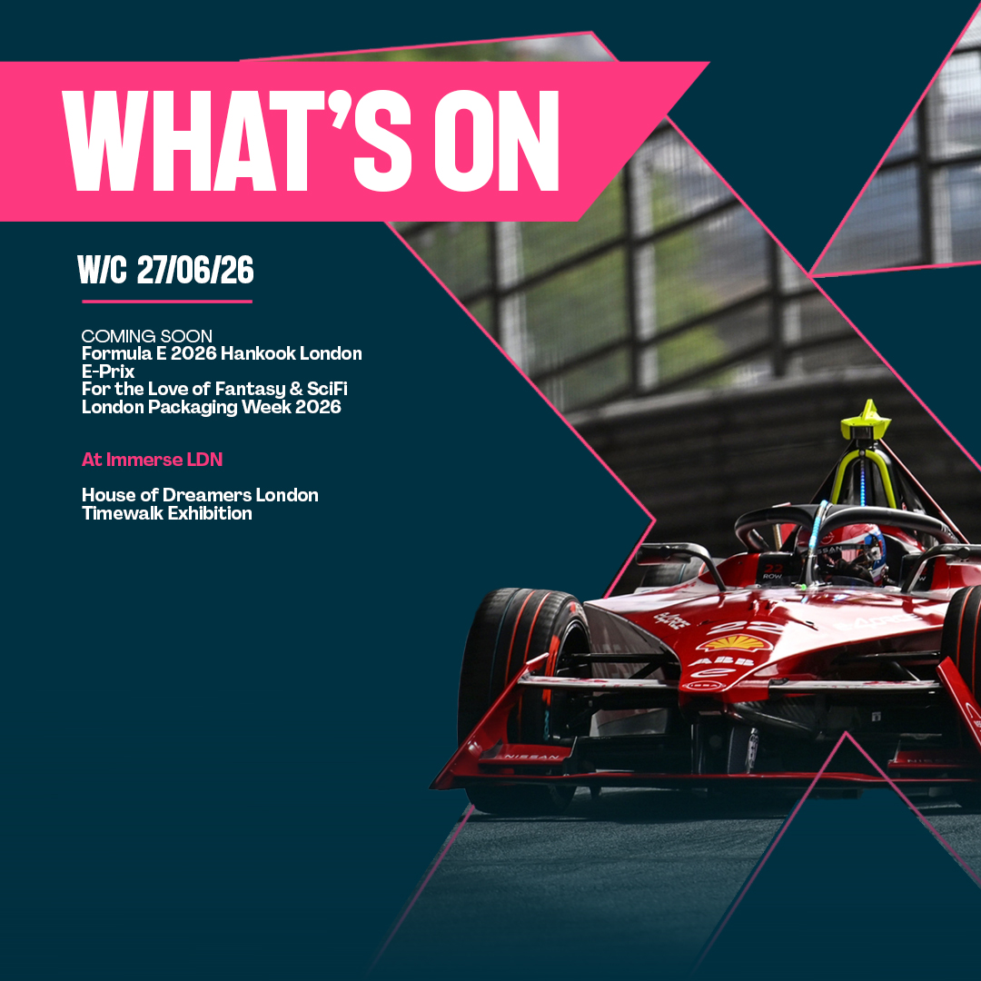 ExceLLondon's tweet photo. 🗓️ What’s on at #ExcelLondon &amp; #ImmerseLDN...

To find out more simply click the link in our bio.

#WhatsOn #ConnectingLives https://t.co/qJgVM5WlY1