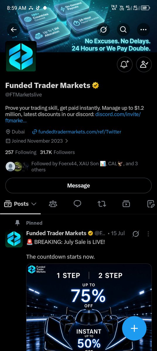 Travisfx02's tweet photo. @oderflow_Trader @FTMarketslive @Ye_FTM @CharlesFT_ Done followed ✅ 
liked ✅ 
Bookmarked ✅ 
Reposted ✅ 
Commented https://t.co/KBh1dAgM95