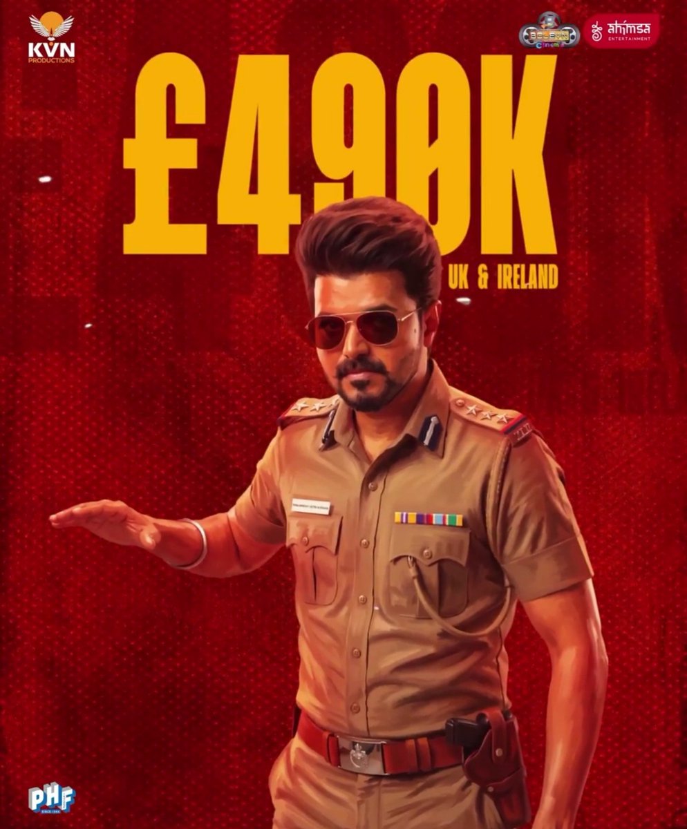 VijayFansUpdate's tweet photo. #JanaNayagan is already the HIGHEST GROSSING TAMIL FILM of 2026 in the UK 💥 https://t.co/YanGPvAxpM