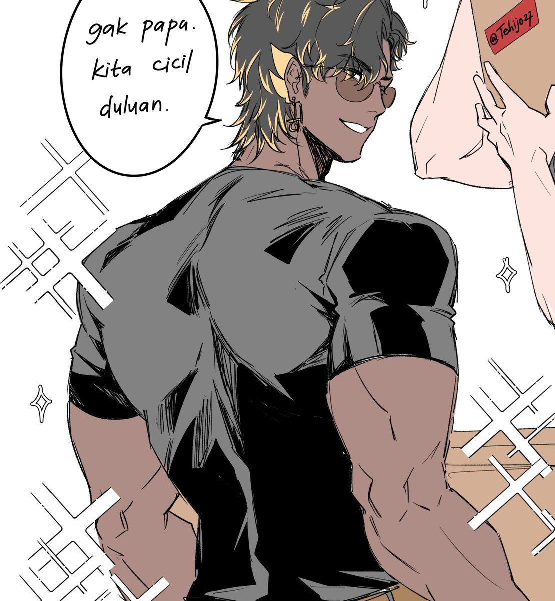 Tehijo27's tweet photo. Back muscle is not my best forte, but so happy that i nailed it 💪
Kinda ironic because it is also my favorite muscle part 🥹 look how good Masdew with this pose uugghhh chef's kiss 👌👌 https://t.co/RmpVc3tnsR