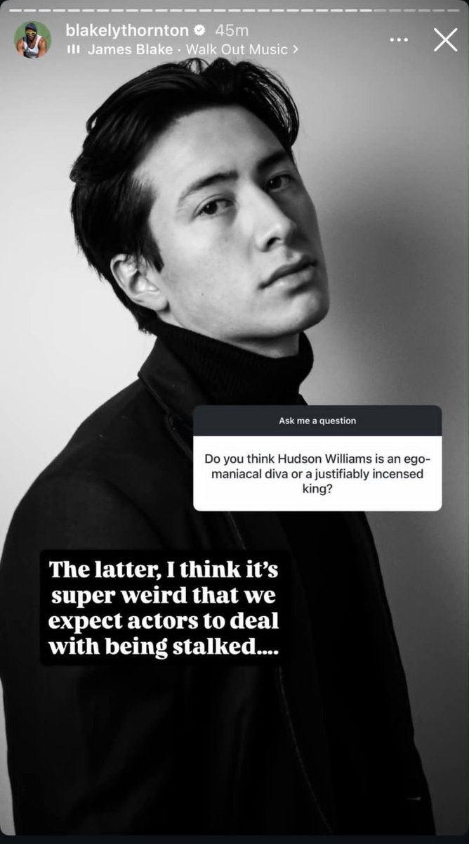 hudsonweurope's tweet photo. Blakely Thornton received a question about Hudson Williams in his IG stories today, and answered it. 👑

(via blakelythornton) https://t.co/d7IvHXDL2F
