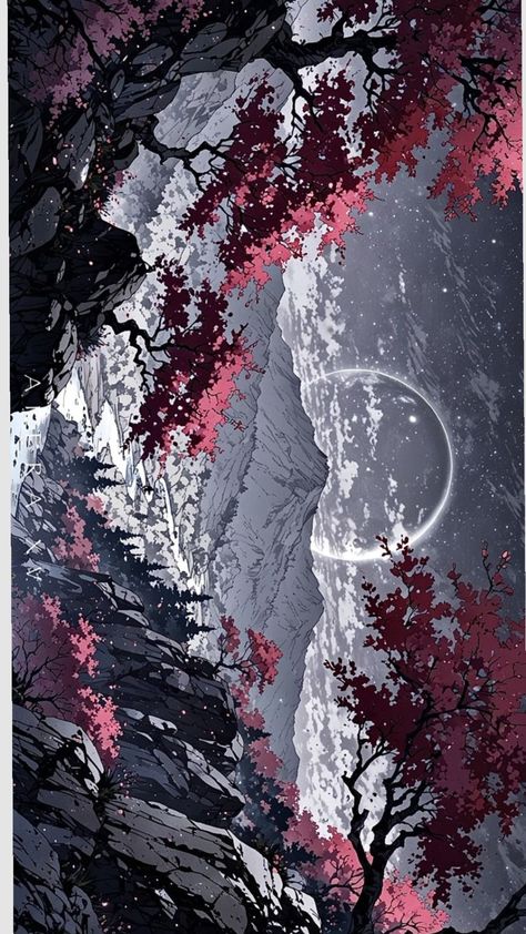 22Kacht's tweet photo. Moonlit cliffs, pink blossoms, and a celestial ringthis fantasy nightscape invites you to drift between dream and canyon
NvU https://t.co/Ajb5ajcsH9