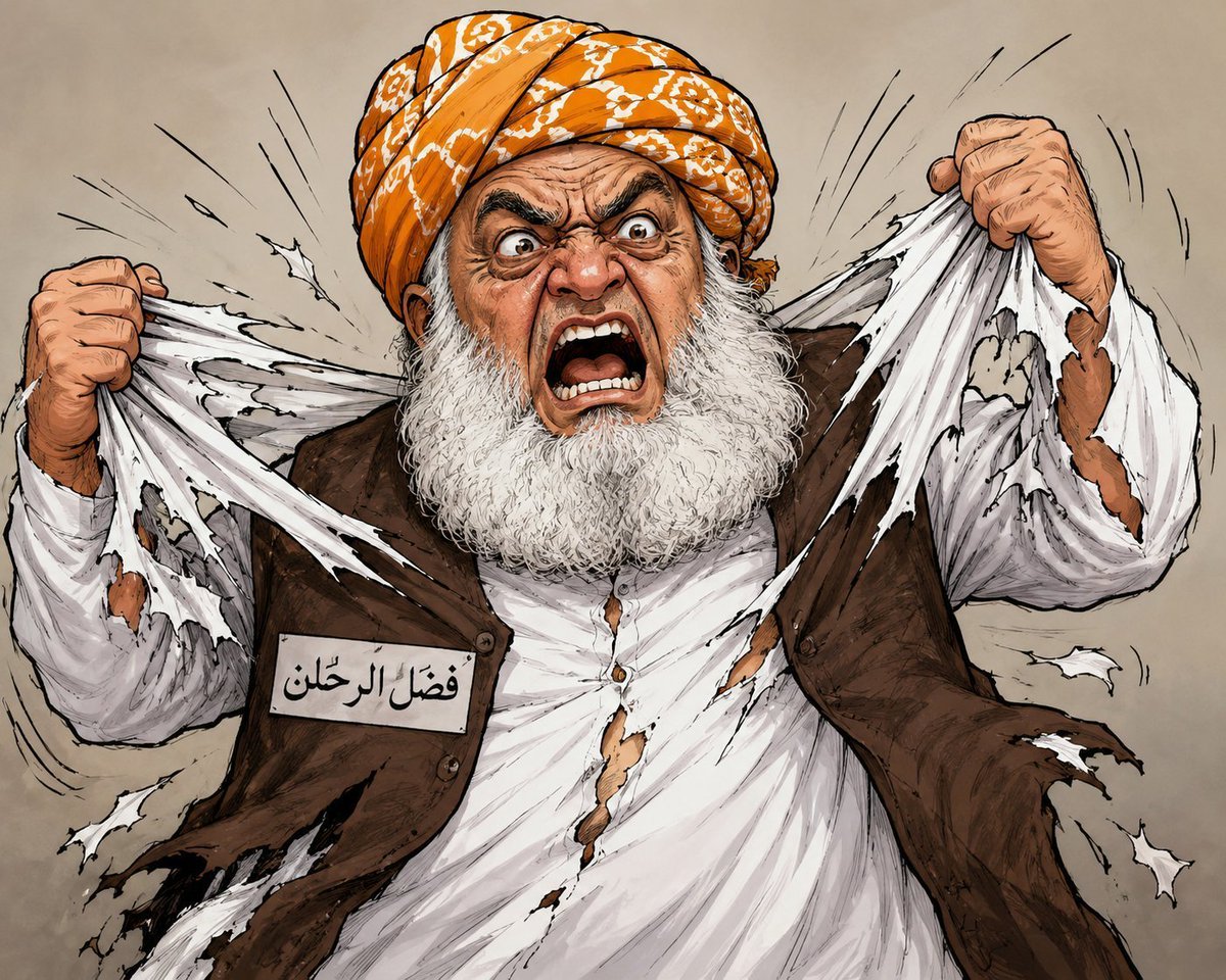Hijab29392's tweet photo. ابنِ خلدون کہتا ہے سیاستدان جب مذہب کو ڈھال بنا کر اقتدار کی سودے بازی کرتا ہے، تو وہ ریاست کا سب سے بڑا مجرم ہوتا ہے۔"
فضل الرحمن نے ہمیشہ اسلام اور مدارس کے بچوں کو اپنے سیاسی وزن کے لیےاستعمال کیا۔ جب اقتدار مل جائے تو سب ٹھیک، اور جب اقتدار نہ ہو تو اسلام خطرے میں
#سیاست_نہیں_ریاست