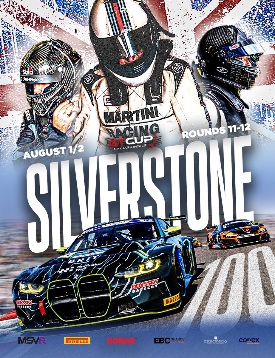 GTCUP's tweet photo. IT'S GT CUP 100 TIME AGAIN 💯 

The fourth event is upon us ▶️ Silverstone is next on the GT Cup trail!

Get ready for an endurance racing feast...

#GTCup #GTCup100 #Silverstone https://t.co/JOCycbkRyh