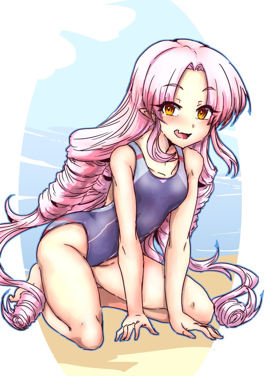 monyomoke's tweet photo. 今日の日課は競泳水着ついなちゃんです https://t.co/LBkzlC68Wh
