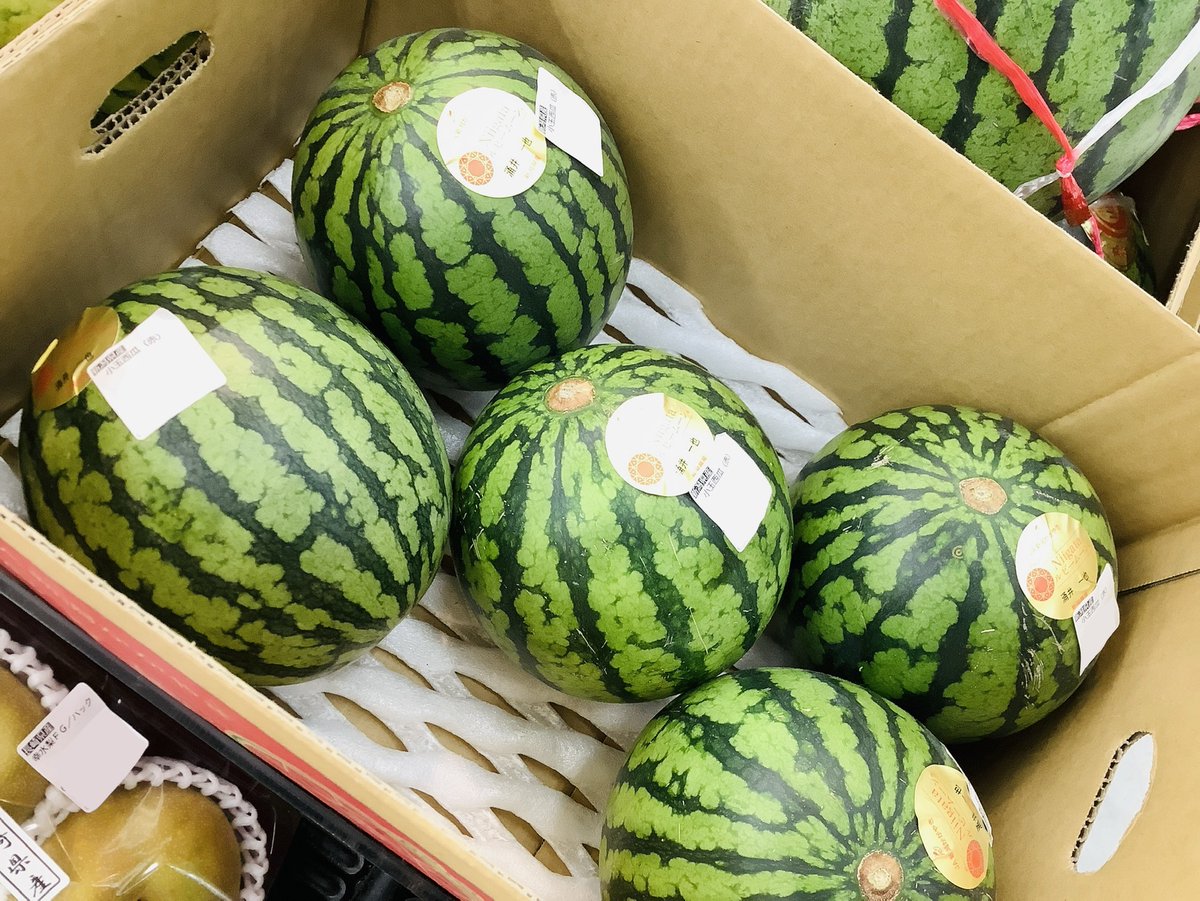 スイカ★TechDeckMini 3個セット こんにちマム🍉 本日は #スイカの日 ！🌻 すいかが自然にこの模様に
