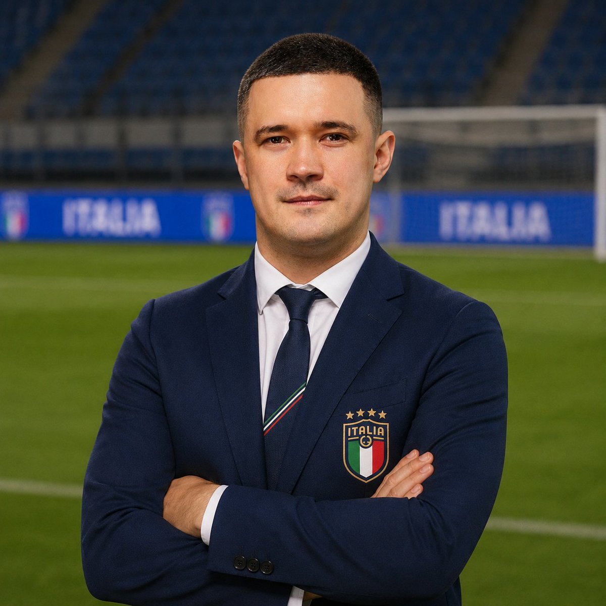 MattBrandiReal's tweet photo. Per tranquillizzare le Picierno e i Calenda d'Italia, il nuovo CT della Nazionale italiana sarà l'ex ministro della difesa ucraino Mychajlo Fedorov. https://t.co/ibkO41zaTh