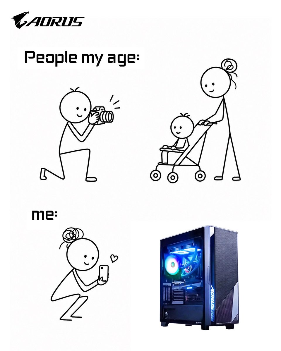 Aorus_IN's tweet photo. Everyone’s growing up. I’m upgrading. 💀
#GIGABYTE #AORUS #buildwithGIGABYTE #upgradewithAORUS #memes https://t.co/40vnzGqpNM