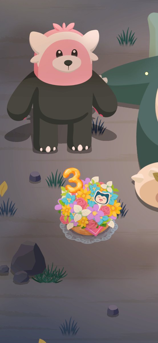 zerokuro708's tweet photo. #ポケスリ3周年をみんなで
弊社のおいわいフラワー https://t.co/GYbgHFAN6Z