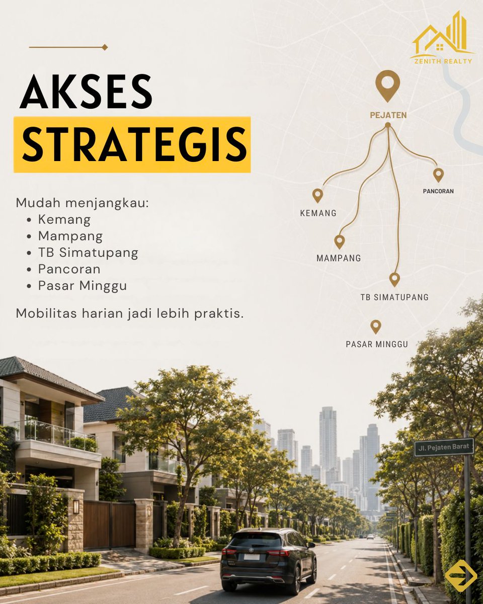 ZenithRealty_id's tweet photo. Kenapa Pejaten masih jadi favorit keluarga?

🏡 Karena menawarkan yang paling dicari:

📍 Lokasi strategis
🌳 Lingkungan nyaman
🏫 Fasilitas lengkap

Sedang cari rumah di Pejaten?

Yuk, konsultasi gratis dengan Zenith Realty:
📲 0813-1218-775 https://t.co/PPnwUowlI4