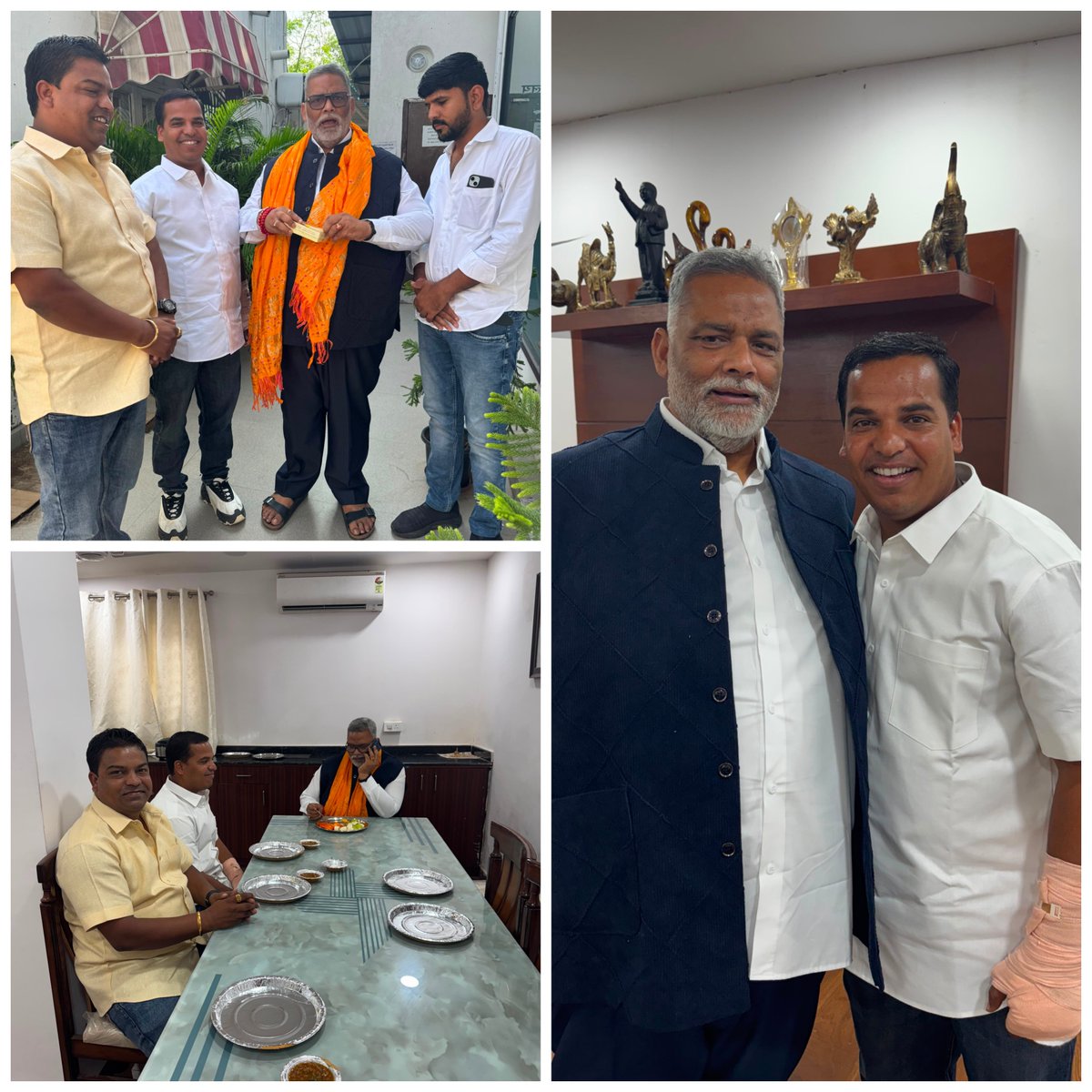 ArpitChiki's tweet photo. आज आदरणीय पूर्णिया सांसद मामा जी  राजेश रंजन पप्पू यादव  जी से दिल्ली निवासी मुलाकात हुई।
#rajeshranjanpappuyadav https://t.co/f6hz8tn1QE