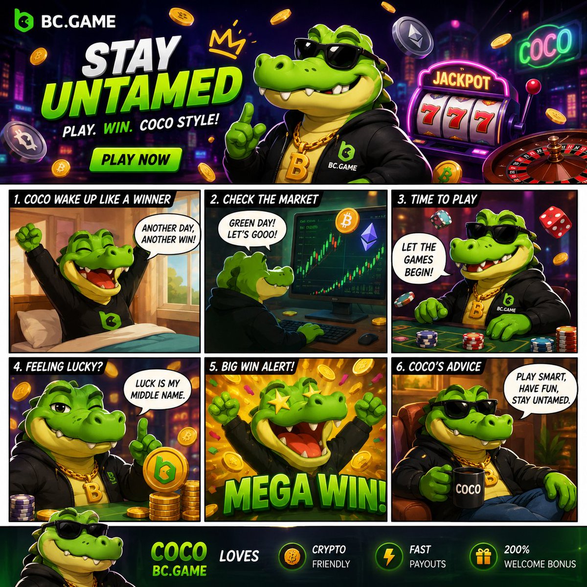 bcgame's tweet photo. Today’s UGC Winners Are In!👀

@LeonardoDegz @RiyadBabu845851 @angelimoniq @MissCat301  

You just turned your BCGAME moments into real rewards

Still watching from the sidelines?  
Don’t miss out:  
- Drop your big win / lifestyle / comeback story on X  
- Tag @bcgame + your UID  
- Show us your vibe  

The next winner could easily be you!