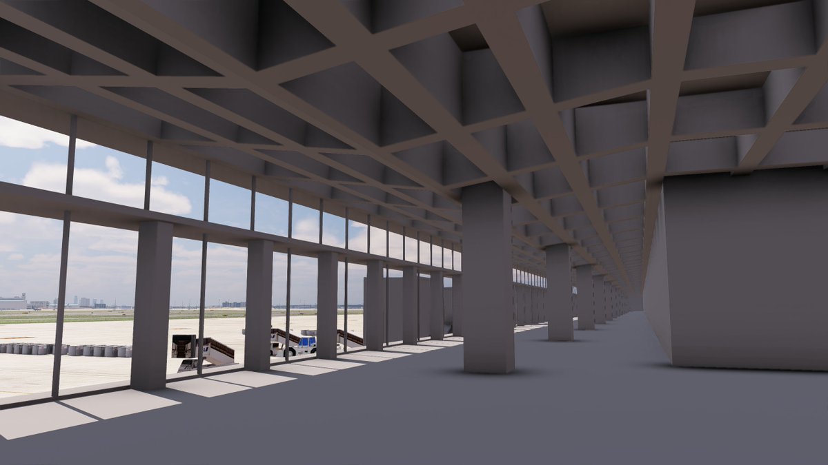 Panda136Li's tweet photo. I finished the overall construction of the JAL satellite building.
Which is the very first step of 1.2.0 update.
#RJTT #Haneda #XPlane https://t.co/9CcOv3wrK7