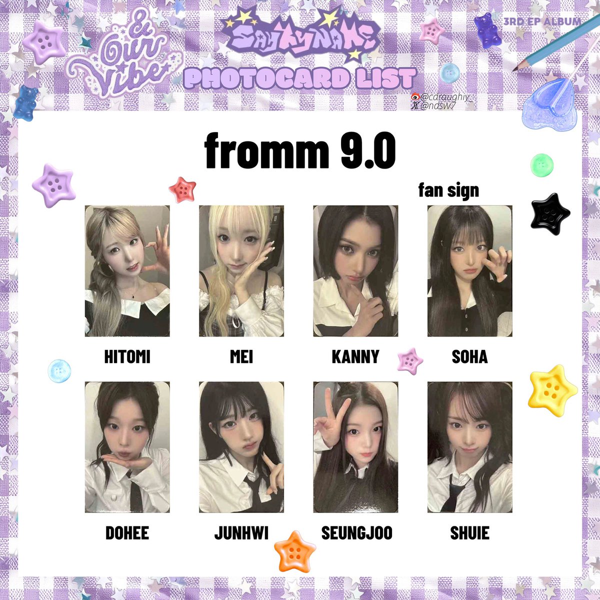ndsw7's tweet photo. saymyname 세이마이네임 photocard 포카 
 
fromm 9.0

#세이마이네임 #SAYMYNAME https://t.co/3d8oCvQGaH