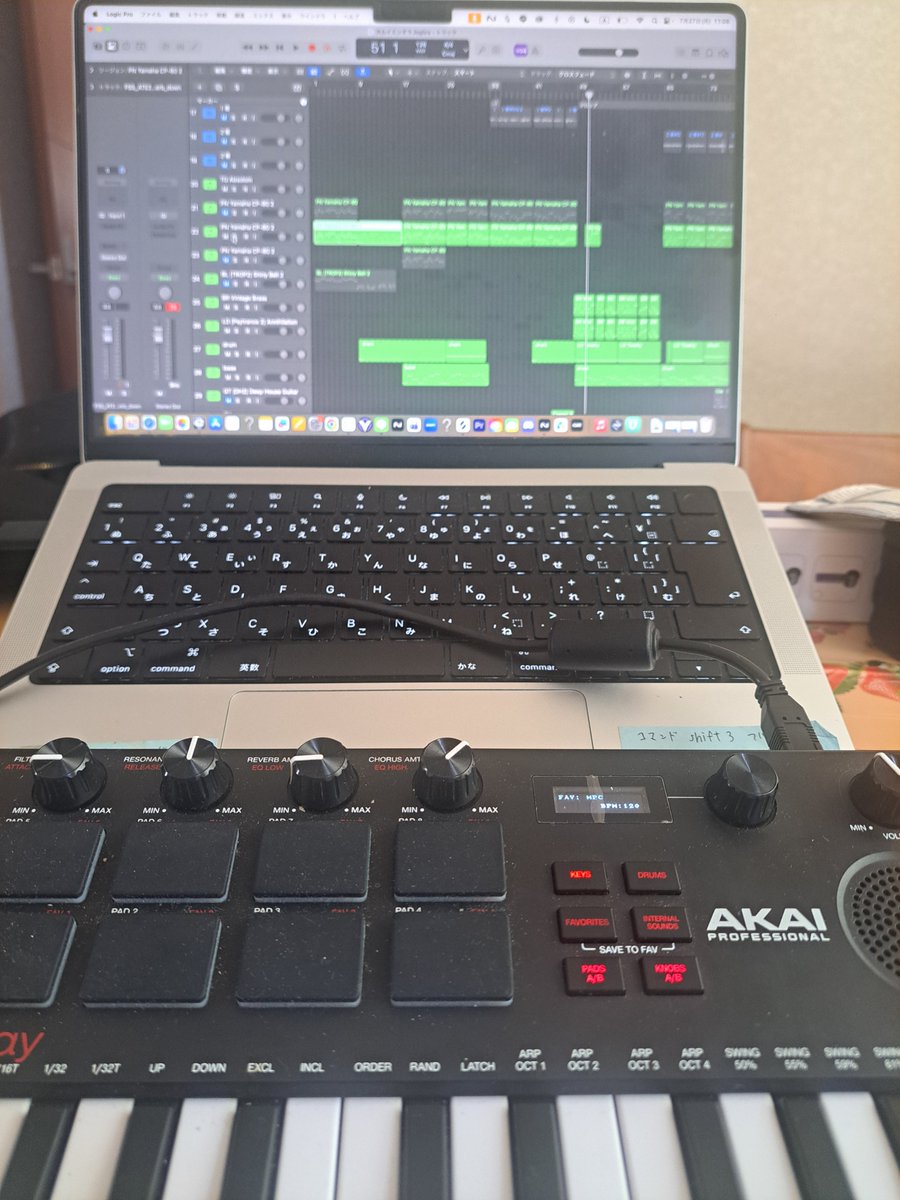 mgaringoy_k's tweet photo. 曲作るのすごい大変だけど、できた時達成感すごいからやっちゃう https://t.co/5P37KrucCP
