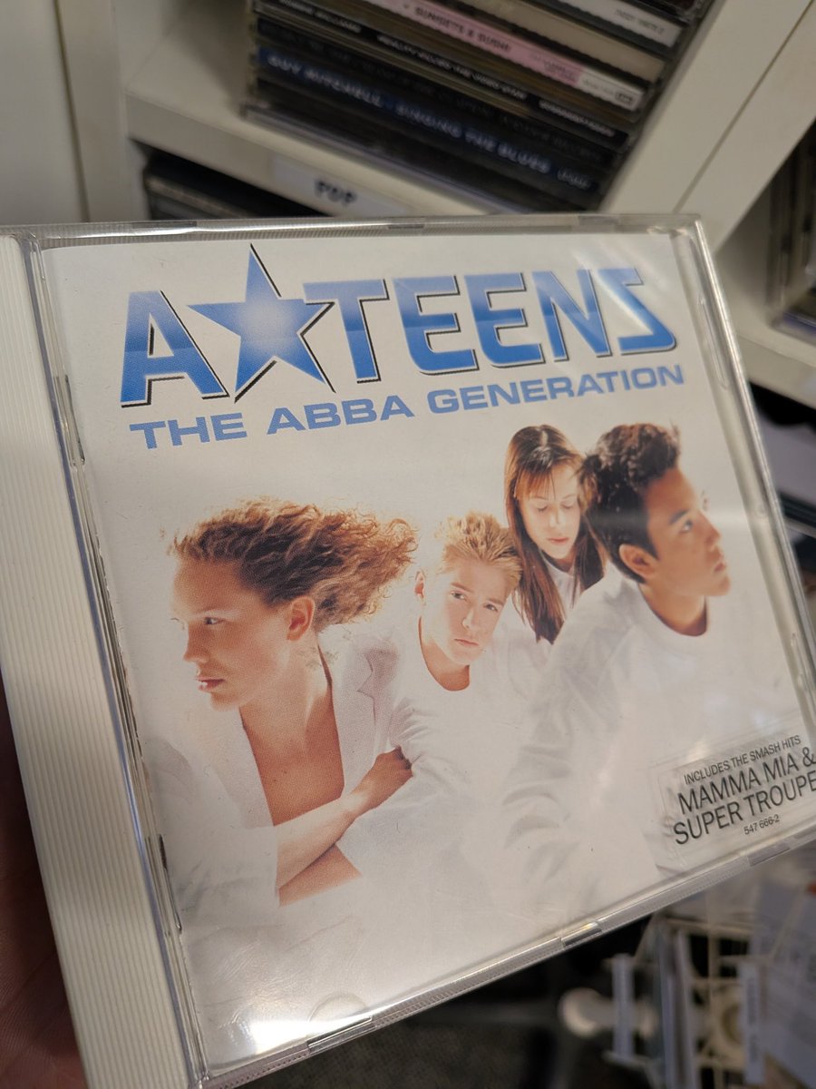 dearianfawn's tweet photo. Further proof #Britain is broken beyond repair - #ATeens ##TheAbbaGeneration CD album ditched in a #charity shop and a bargain at 50p #Abba #BrokenBritain - who gives a treasure like this away? https://t.co/fyG5vlqXwq