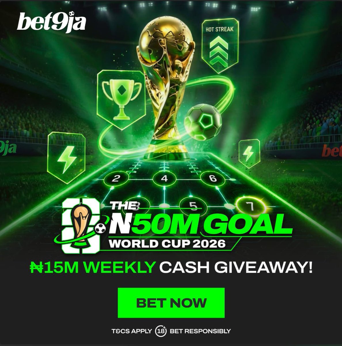 Timmyofdelta's tweet photo. 5,3,2 odds on bet9ja
5LGWGFM
5LGWJWT
5LGWMB6

#bet9jacode https://t.co/NwF4GLTeyc