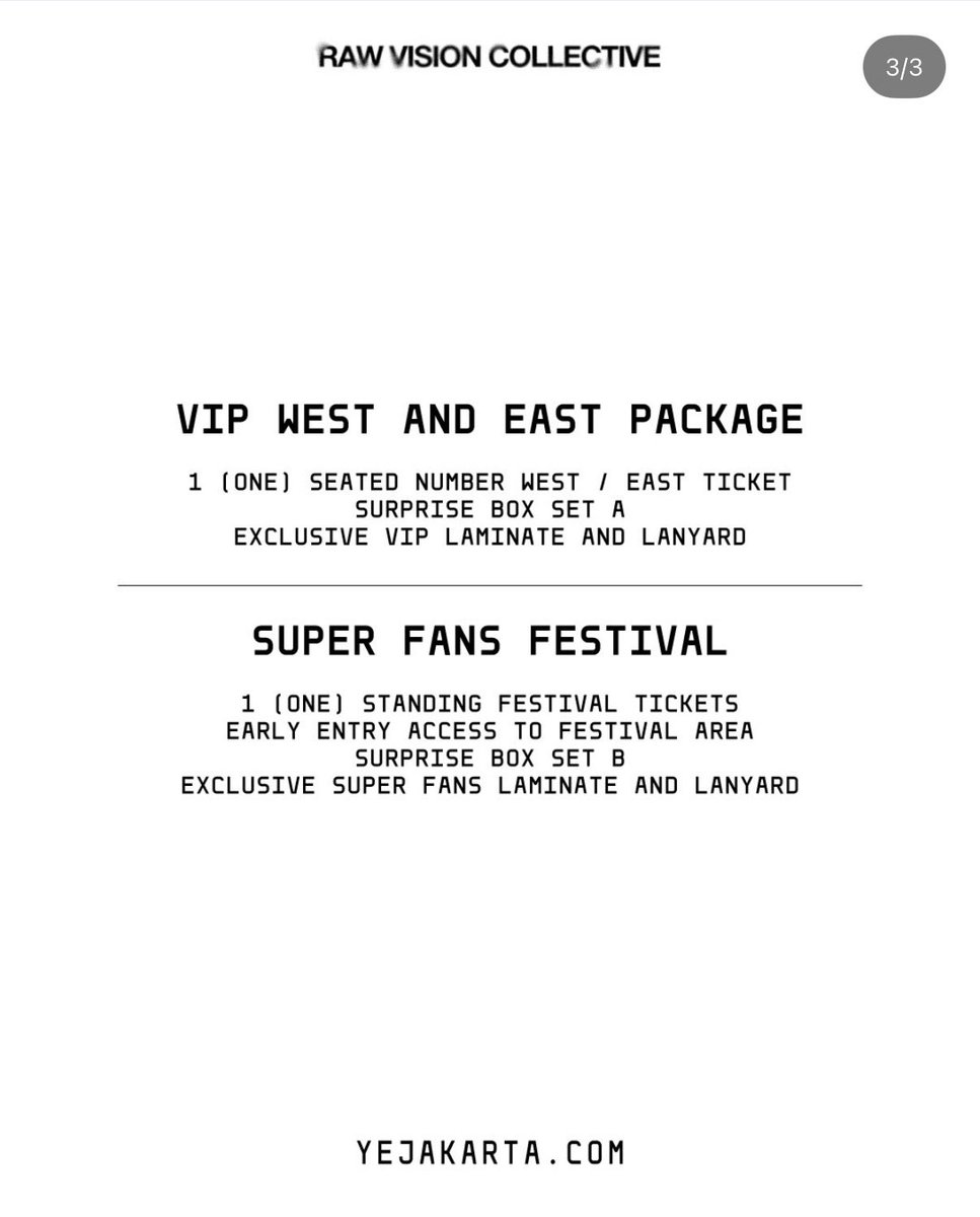 ticketomato_'s tweet photo. 🎫🍅open ticketing service for Kanye West ‘YE’ Live in Jakarta🍅 JASTIP JASWAR KANYE WEST JAKARTA

★ fee 300k/tix for all section
★ self payment✔️
★ using your personal data✔️
★ not handling until physical ticket❌
★ bookslot via dm

#YeJakarta
#yelivejakarta
#YeLivelndonesia