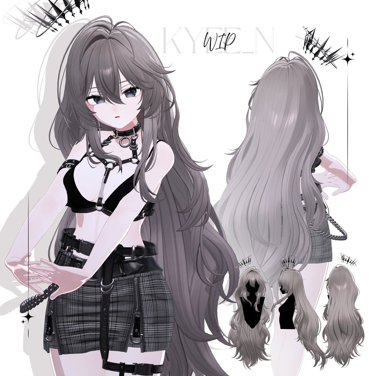 Kyee_N's tweet photo. wip

新しいヘアが明日の18時にKyee_Nショップに登場します！発売を記念して2週間のセールも開催しますので、ぜひよろしくお願いします！✨

#KyeeN_ #booth_pm https://t.co/G5nwfawqbz