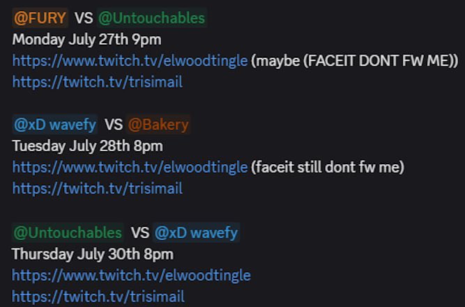 trisimail's tweet photo. GAMES THIS WEEK REAL BIG GAME TONIGHT 🗣️🗣️🗣️ https://t.co/RiSn1SIQ1Z