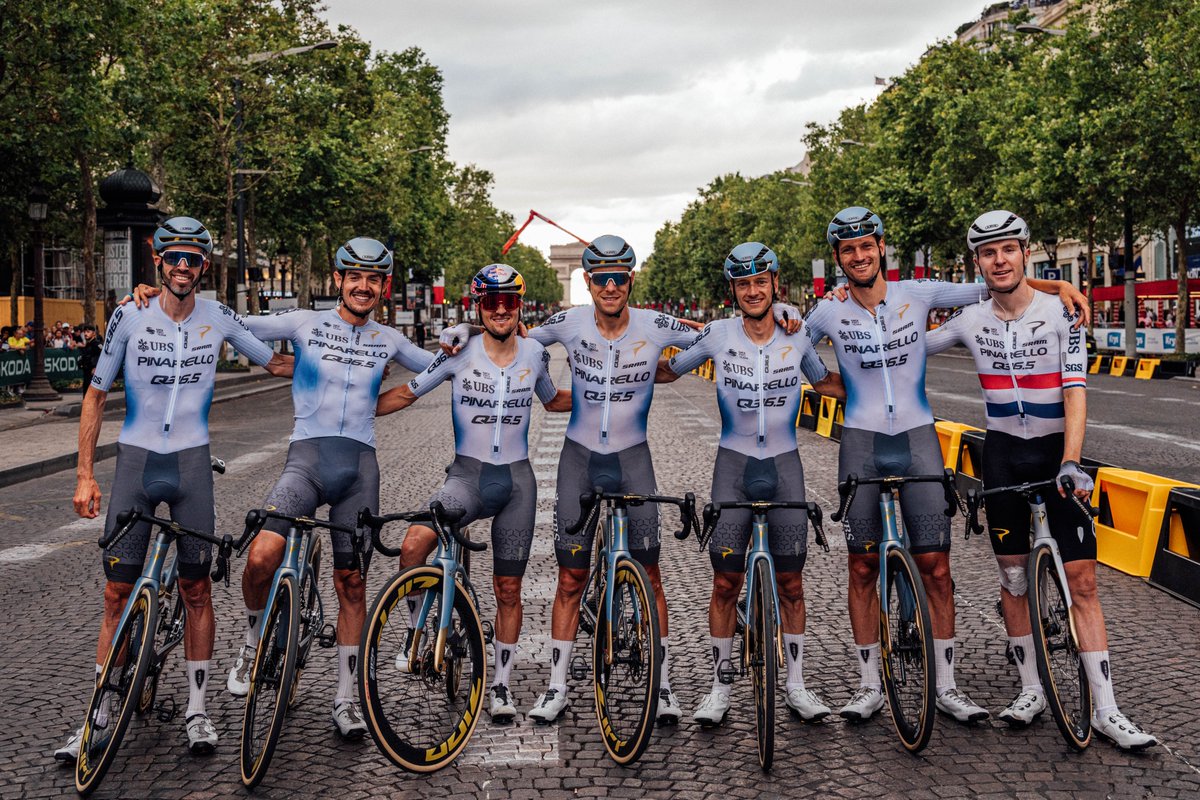 Pinarello_Q36_5's tweet photo. Tour de France 2026 wrapped up! Yesterday was a truly special day — the final stage of the Tour de France, bringing three incredible weeks to a close in Paris. https://t.co/vzuMmb5ZiZ
