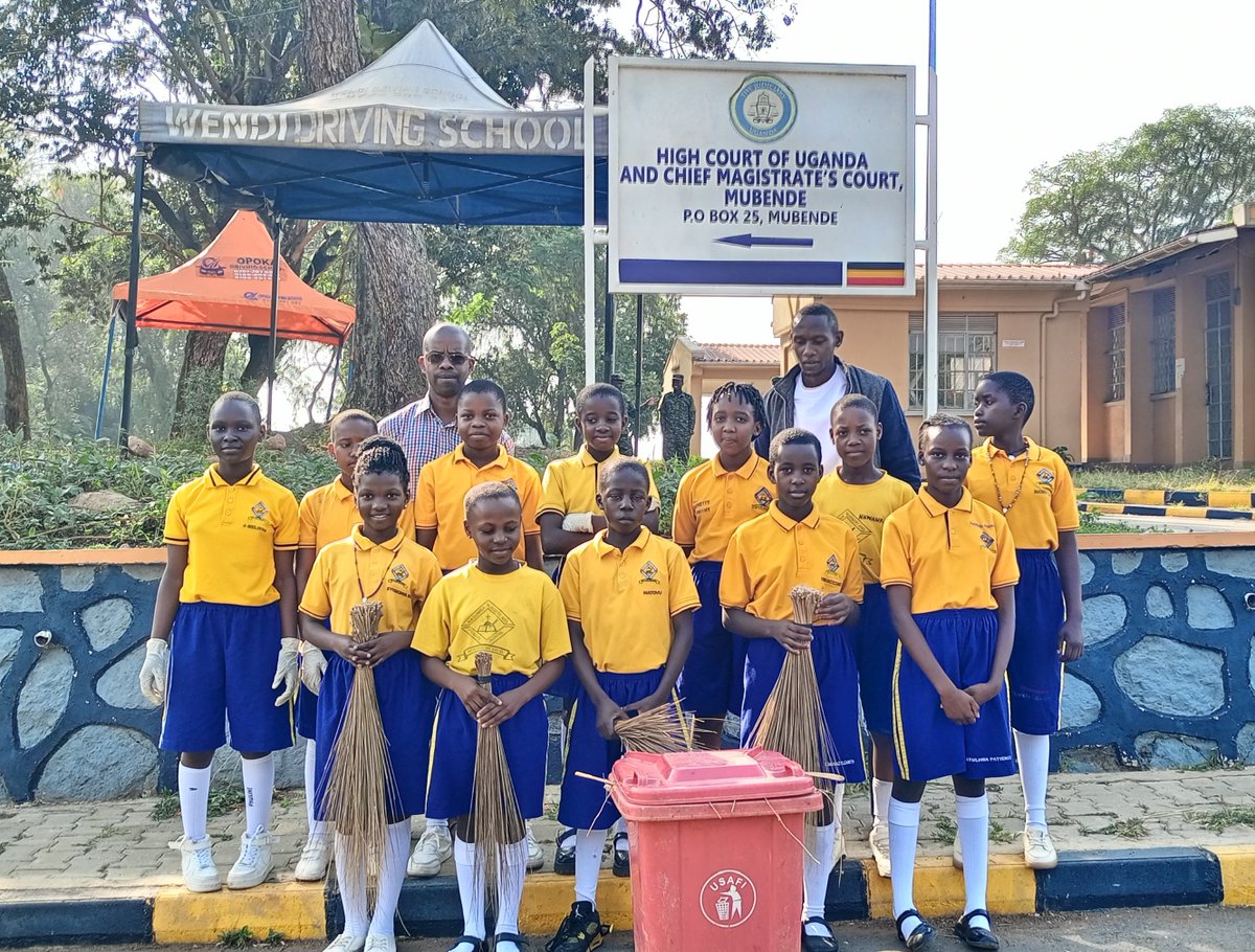 KNPSMubende's tweet photo. At Kasumba Nursery and Primary School, learning goes beyond the classroom. We proudly participated in Uganda's National Cleaning Day by taking part in community cleaning activities that promote hygiene, environmental protection, and public health. https://t.co/lGBbTKAzsH