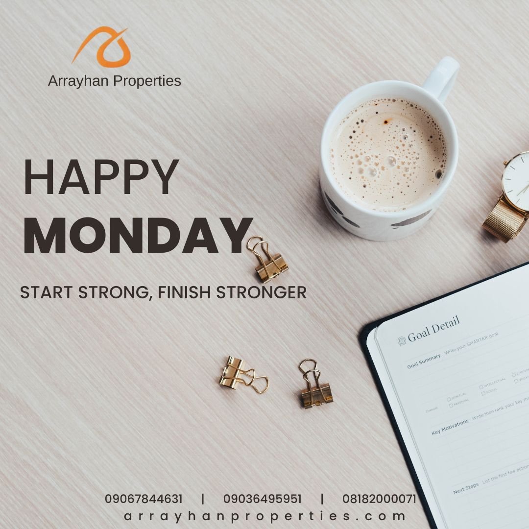 ArrayhanP67189's tweet photo. Another week to start strong. Visit https://t.co/IfrbBpleGe today. Let's get started.

Arrayhanproperties Ng 

#fyp #goviral #abujaproperty #lagosrealestate #realestate #DubaiProperty https://t.co/GNpYvGb9GA