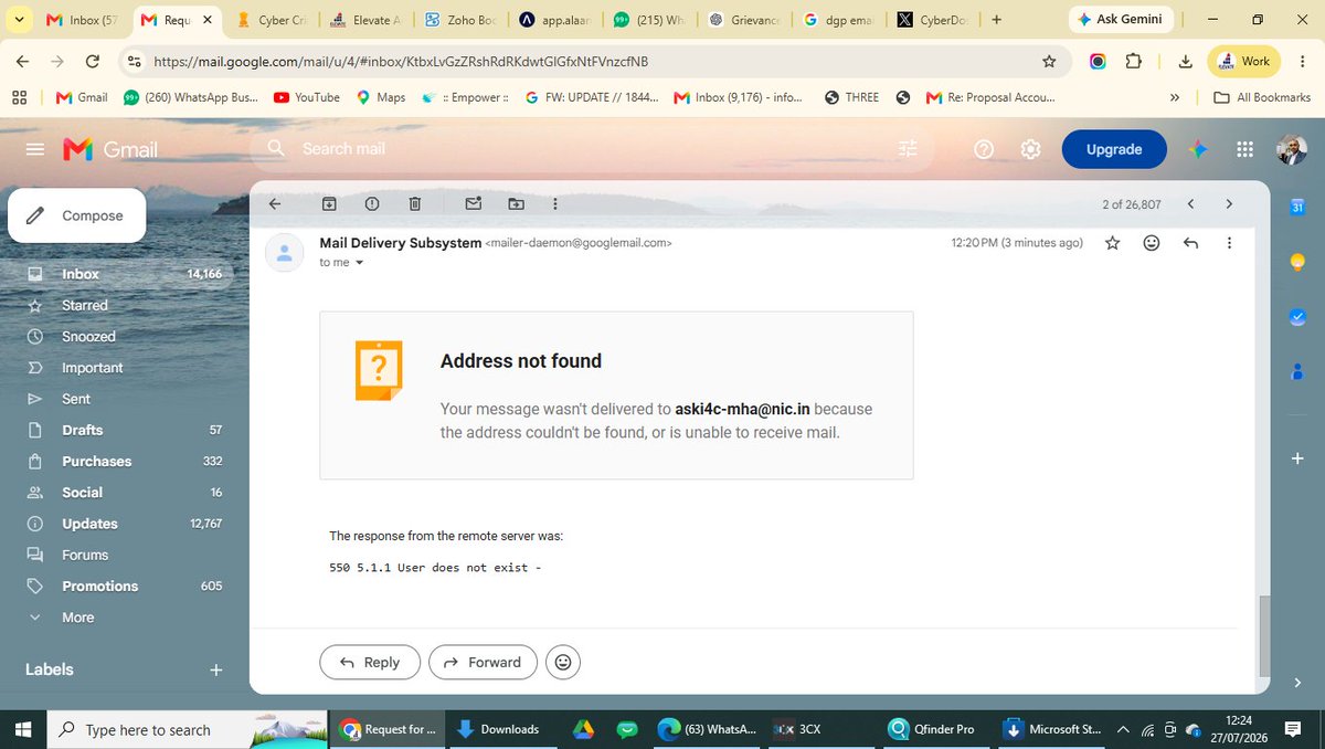 ParthChoudhury's tweet photo. @Cyberdost Your email on your website does not work . Salute you guys . https://t.co/K8zfvGA4BB