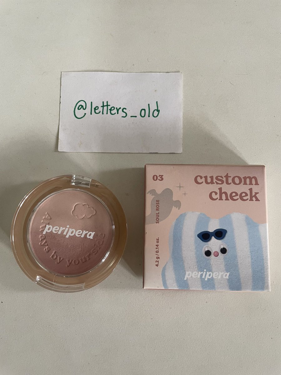 letters_old's tweet photo. ส่งต่อ peripera pure blushed custom cheek สี 03 soul rose

สภาพ : ใช้งานไม่ถึง 10 ครั้ง
หมดอายุ : 02/2027

70 รส. https://t.co/Qm3s44uGSj