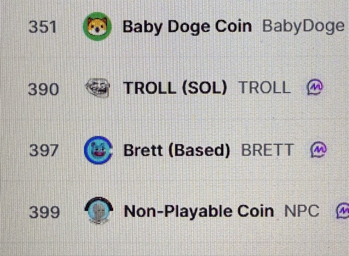 King__of__Troll's tweet photo. solana:5UUH9RTDiSpq6HKS6bp4NdU9PNJpXRXuiw6ShBTBhgH2 surpassed base:0x532f27101965dd16442e59d40670faf5ebb142e4 📈
@Troll_ @coinbase https://t.co/8DmXINuXDD