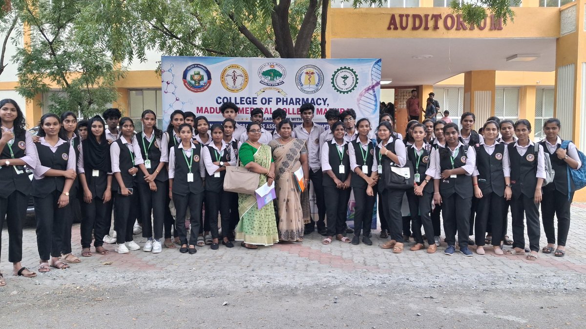 BethlahemPharma's tweet photo. A total of 41 students accompanied by three faculty members from Bethlehem College of Pharmaceutical Sciences, Karungal, participated in the SYMPCOP–2026 International Symposium on Advanced Pharmaceutical Sciences held on 24 July 2026 at the Silver Jubilee Auditorium https://t.co/7ABABSBUf9